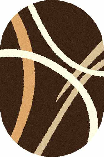 s606_brown_5936.jpg Овальный ковер COMFORT SHAGGY S606 BROWN