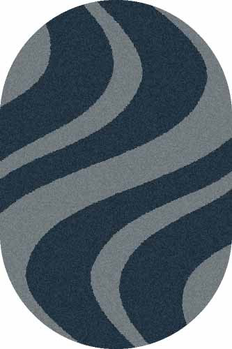 Овальный ковер PLATINUM T617 NAVY-BLUE