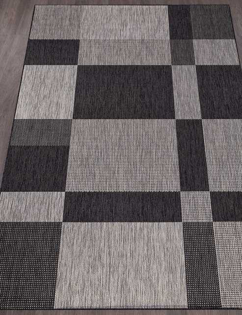 Ковёр VEGAS-S005-GRAY-BLACK-STAN