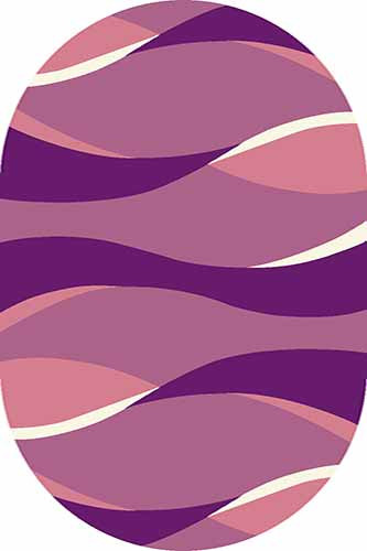 Овальный ковер VISION DELUXE carving V811 LILAC