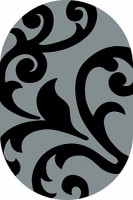 Овальный ковер SUNRISE V809 GRAY