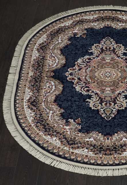 Ковёр ISFAHAN-D506-NAVY-OVAL