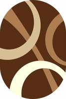 Овальный ковер SUNRISE V810 BROWN