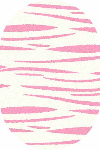 Овальный ковер COMFORT SHAGGY S608 BONE-PINK