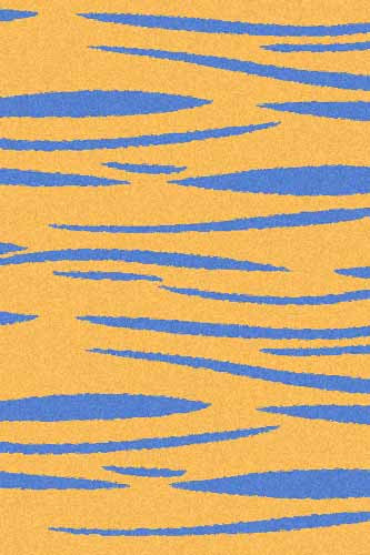 Прямоугольный ковер COMFORT SHAGGY S608 YELLOW-BLUE