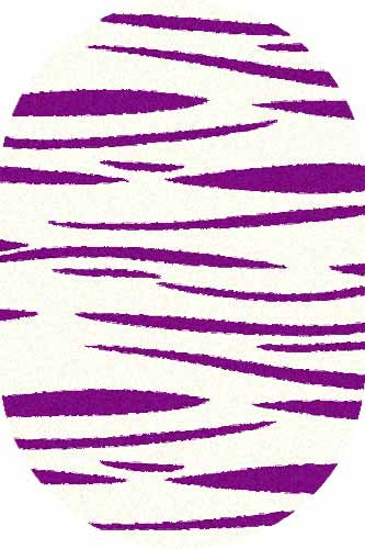 Овальный ковер COMFORT SHAGGY S608 BONE-PURPLE