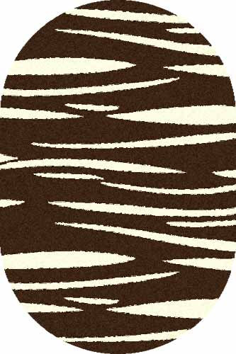 Овальный ковер COMFORT SHAGGY S608 BROWN