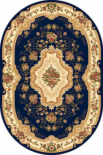 Овальный ковер VALENCIA DELUXE D317 NAVY