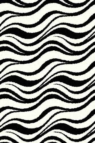 Прямоугольный ковер COMFORT SHAGGY S609 BONE-BLACK