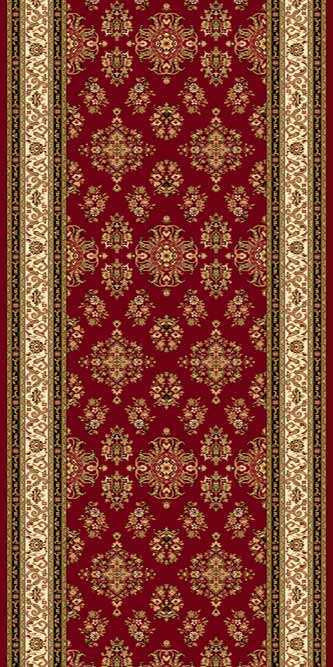 Ковровая дорожка (тканная) Valencia 15 красный