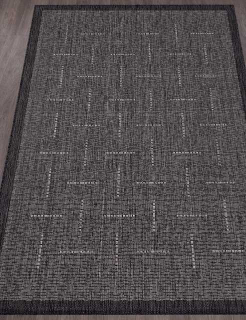 Ковёр VEGAS-S008-BLACK-GRAY-STAN