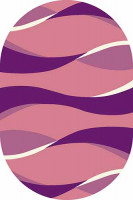 Овальный ковер SUNRISE V811 PINK