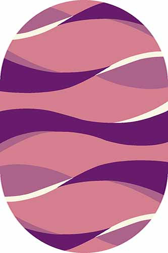 Овальный ковер SUNRISE V811 PINK