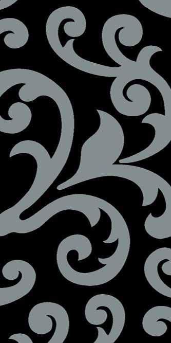 Ковровая VISION DELUXE carving V809 BLACK-GRAY