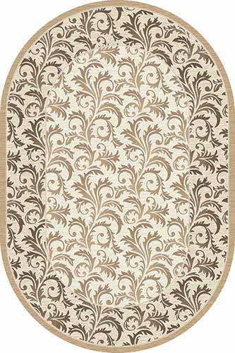 Овальный ковер VALENCIA DELUXE D327 CREAM-BROWN