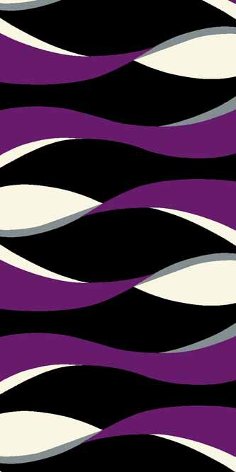 Ковровая VISION DELUXE carving V811 BLACK-VIOLET