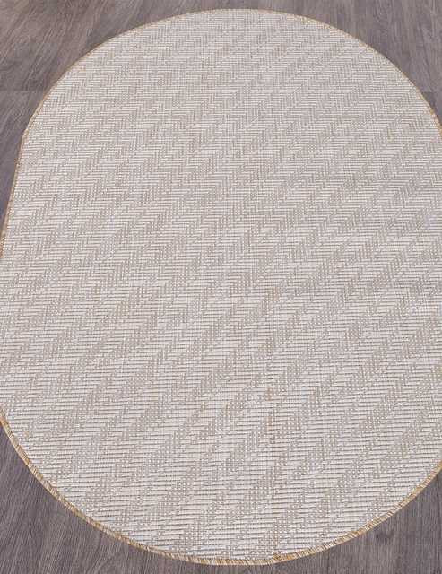 Ковёр VEGAS-S112-CREAM-OVAL