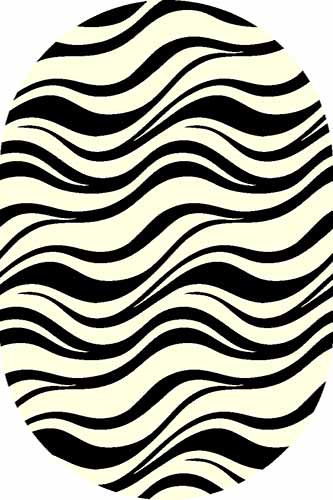 Овальный ковер SUNRISE V817 L.CREAM-BLACK