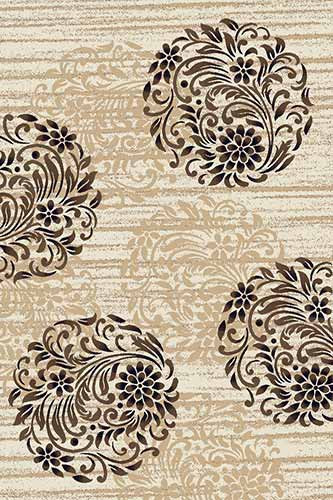 d303_cream-brown.jpg Прямоугольный ковер VALENCIA DELUXE D303 CREAM-BROWN