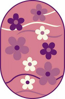 Овальный ковер SUNRISE V117 PINK