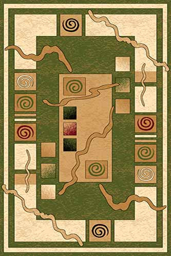 Прямоугольный ковер OLYMPOS D077 GREEN