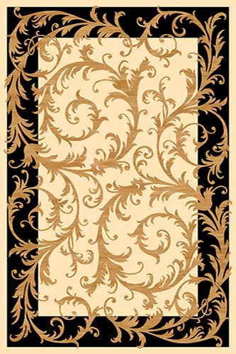 Прямоугольный ковер OLYMPOS D156 CREAM-BLACK