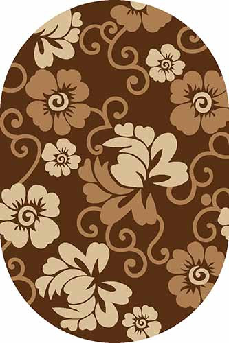 v142_brown_3575.jpg Овальный ковер SUNRISE V142 BROWN