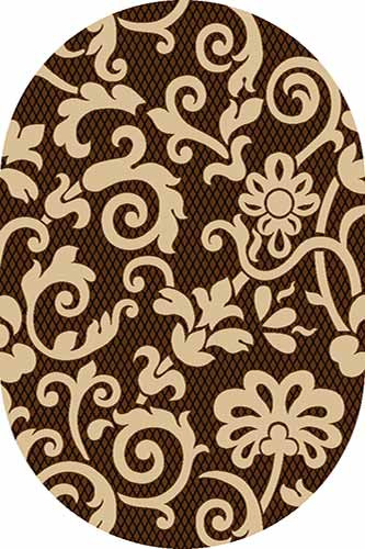 v824_brown_3875.jpg Овальный ковер SUNRISE V824 BROWN