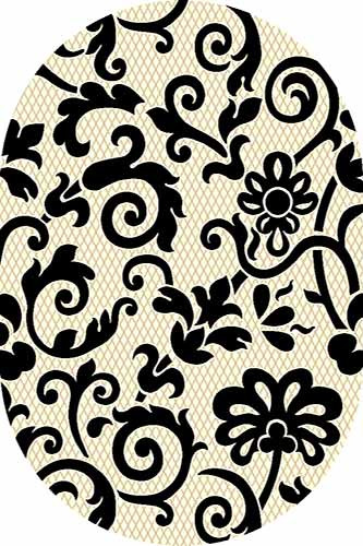 Овальный ковер SUNRISE V824 L.CREAM