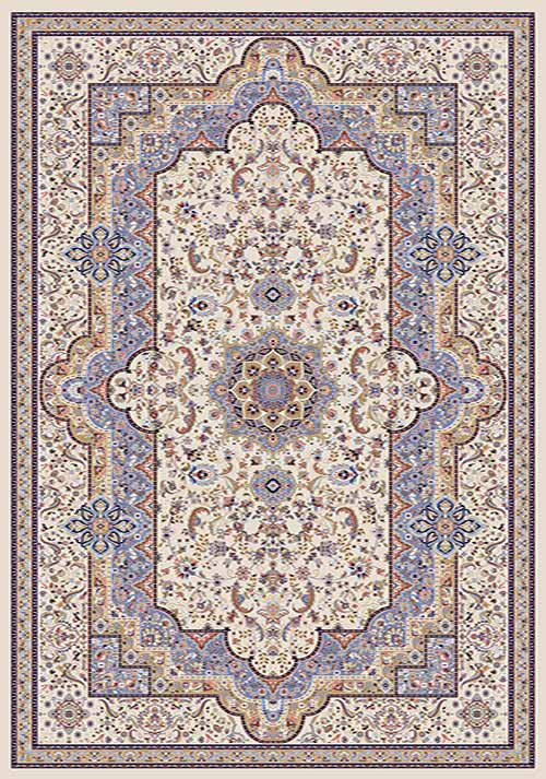 Прямоугольный ковер MASHHAD D208 CREAM-BLUE