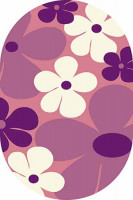 Овальный ковер SUNRISE V148 PINK