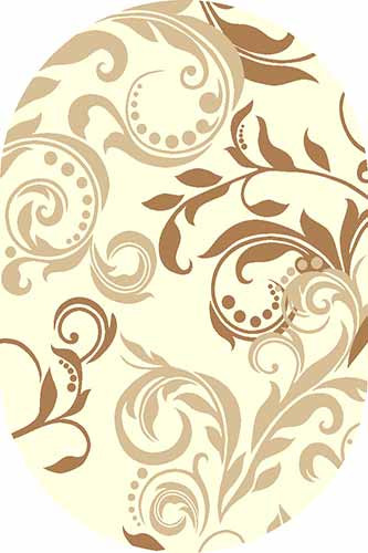 Овальный ковер SUNRISE V825 L.CREAM