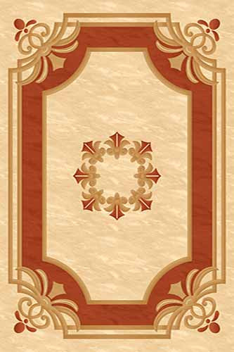 Прямоугольный ковер KAMEA carving 5333 CREAM-TERRA