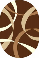 Овальный ковер SUNRISE V801 BROWN