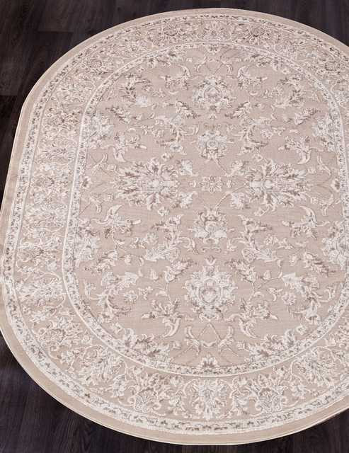 Турецкий ковер TOKIO-17483A-D-BEIGE-L-BEIGE-OVAL