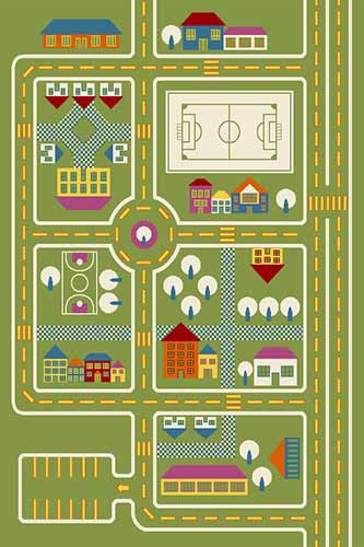 Прямоугольный ковер CRYSTAL C021 GREEN