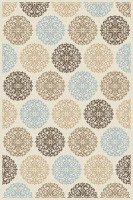 Прямоугольный ковер VALENCIA DELUXE D313 CREAM-L.BLUE