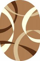 Овальный ковер SUNRISE V801 MUSTARD