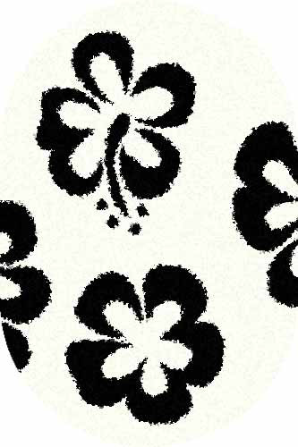 Овальный ковер SHAGGY ULTRA S605 BONE-BLACK