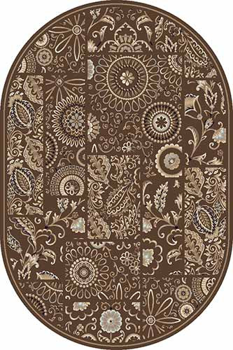 d245_brown_1316.jpg Овальный ковер VALENCIA DELUXE D245 BROWN
