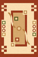 Прямоугольный ковер KAMEA carving 5462 TERRA