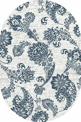 Овальный ковер SILVER D232 NATURAL-BLUE