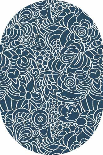 Овальный ковер SILVER D240 BLUE