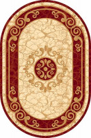 Овальный ковер KAMEA carving D045 RED