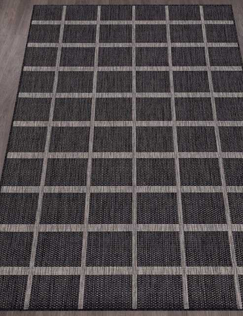 Ковёр VEGAS-S004-BLACK-GRAY-STAN Ковёр VEGAS-S004-BLACK-GRAY-STAN