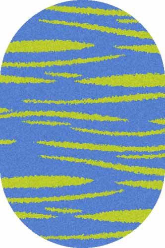 Овальный ковер SHAGGY ULTRA S608 BLUE-GREEN