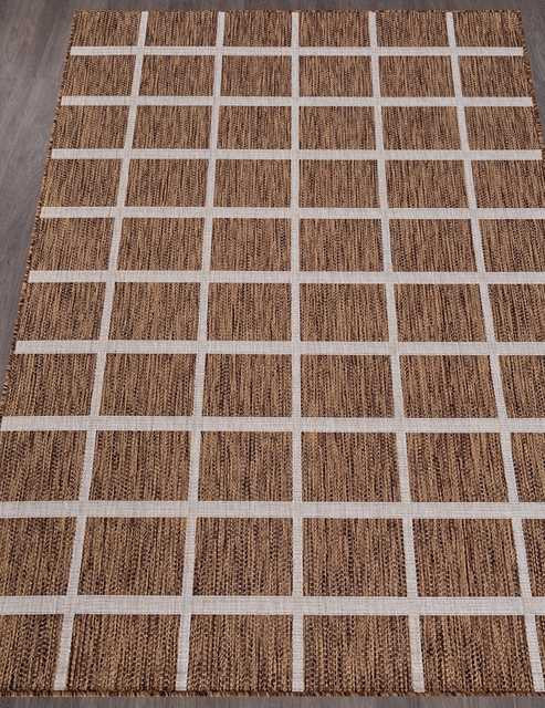 Ковёр VEGAS-S004-BROWN-CREAM-STAN