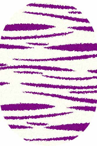 Овальный ковер SHAGGY ULTRA S608 BONE-PURPLE
