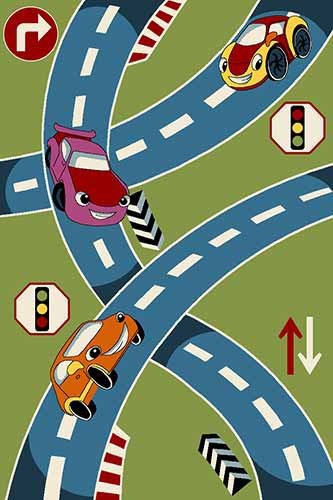 Прямоугольный ковер CRYSTAL C019 GREEN