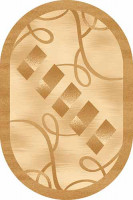 Овальный ковер KAMEA carving D054 BEIGE